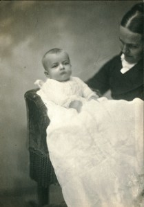 1883 Gertrude Hill in christening gown, Mary Mehegan Hill. Photo: Minnesota Historical Society.